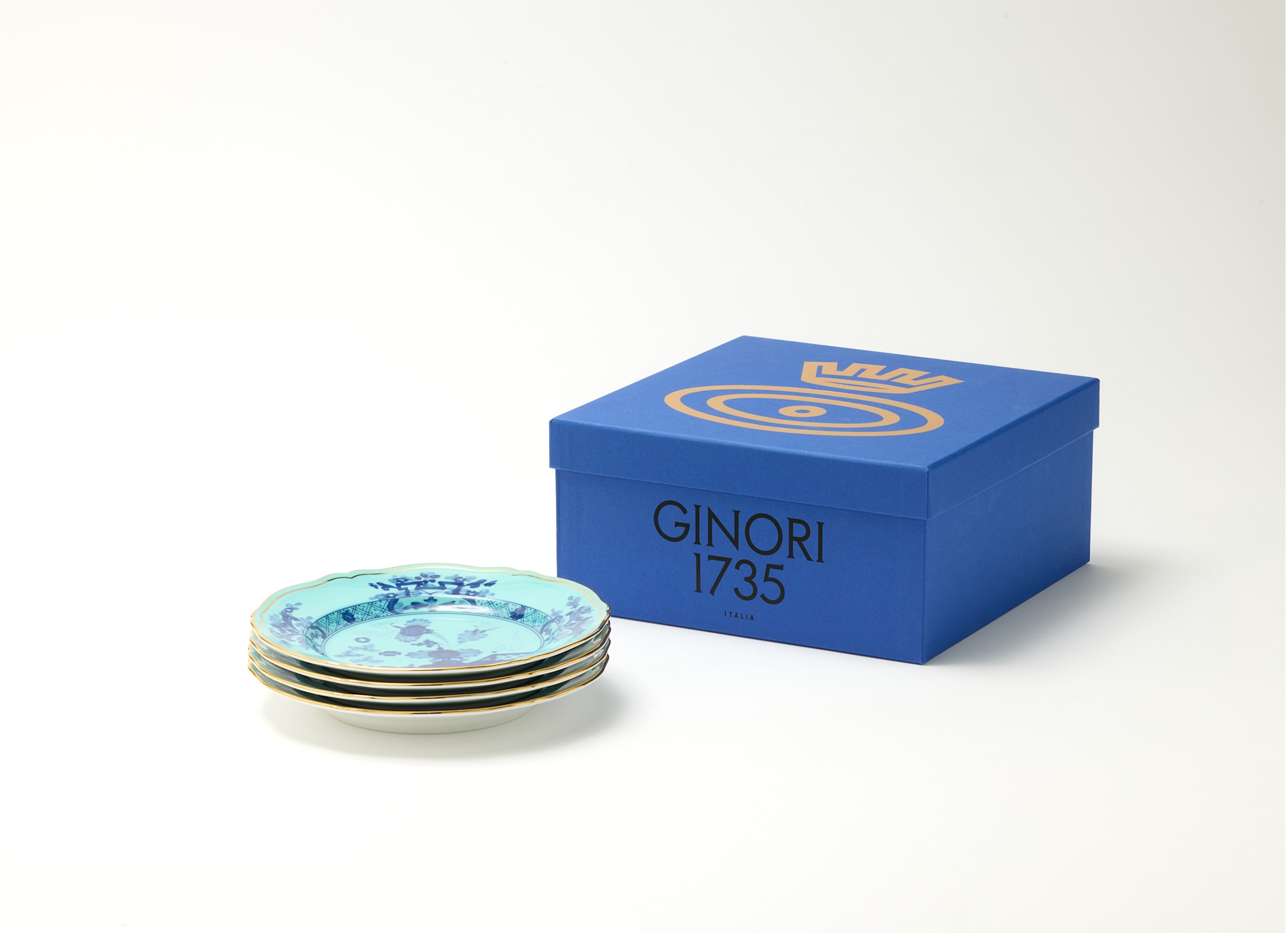 オリエンテイタリアーノ イリス プレート 21cm 4枚セット | GINORI 1735